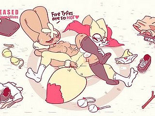 Pokemon Lopunny Dominating Braixen everywhere Wrestling  away from Diives